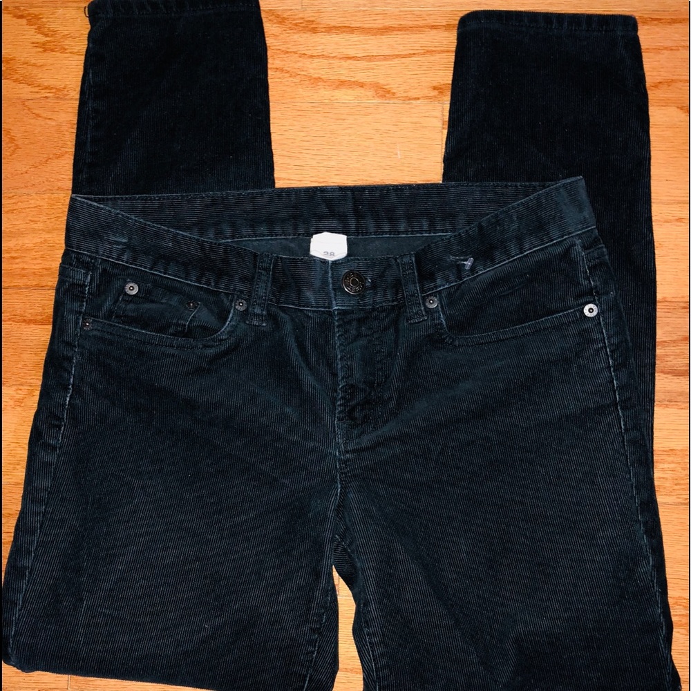 J.Crew Women's SZ 28 Black Stretch Corduroy Pants